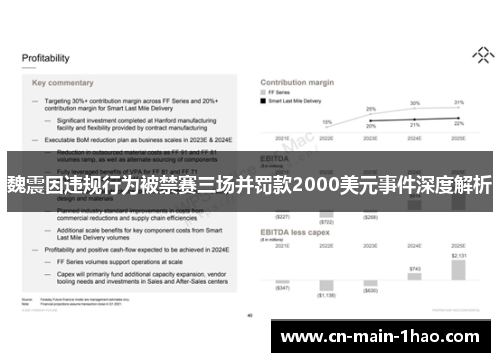 魏震因违规行为被禁赛三场并罚款2000美元事件深度解析
